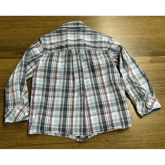 Hanna Andersson‎ Long sleeved 100% cotton shirt Plaid casual 3T 90 - Picture 2 of 8